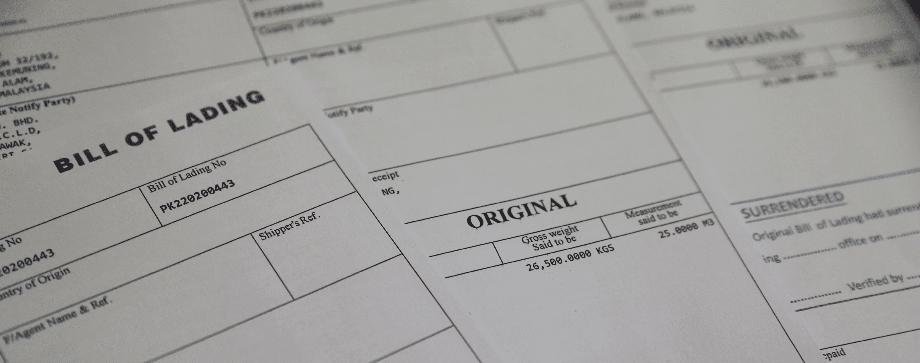bill of lading