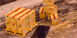 pallets on table