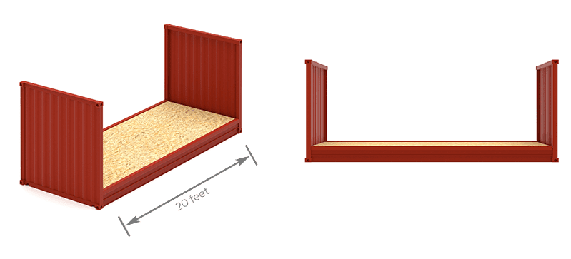 containers – 20ft flatrack