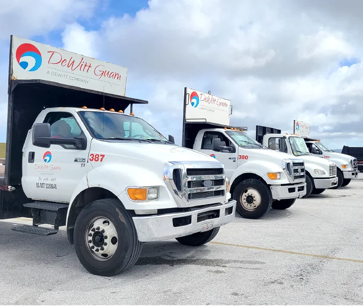 GuamTruck-01 DeWitt Guam fleet of trucks