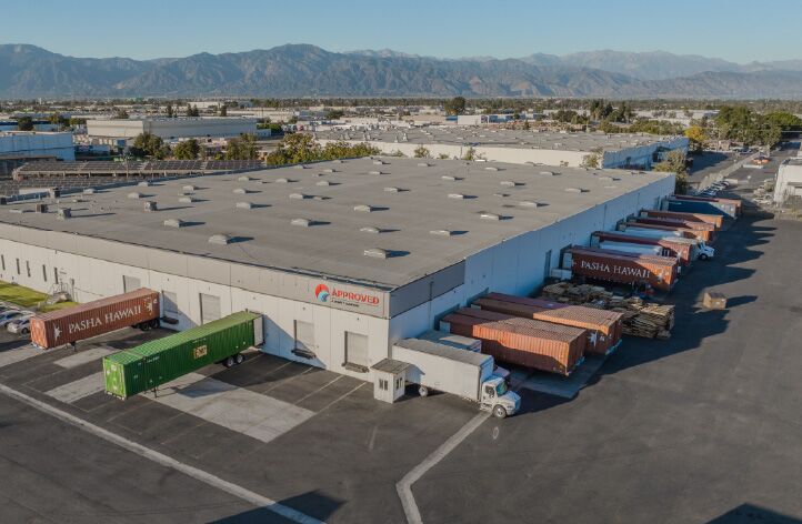 Approved Freight Forwarders Container Yard Storage drone image